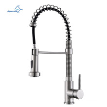 Aquacubic Factory Atacado Preço de alta qualidade Brass Brass Spring Kitchen Faucet com pulverizador de puxar